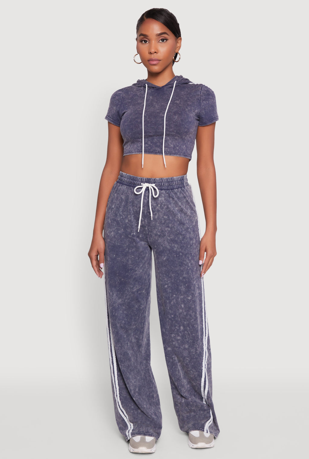 Daisy Mineral Wash Drawstring Waist Active Pants