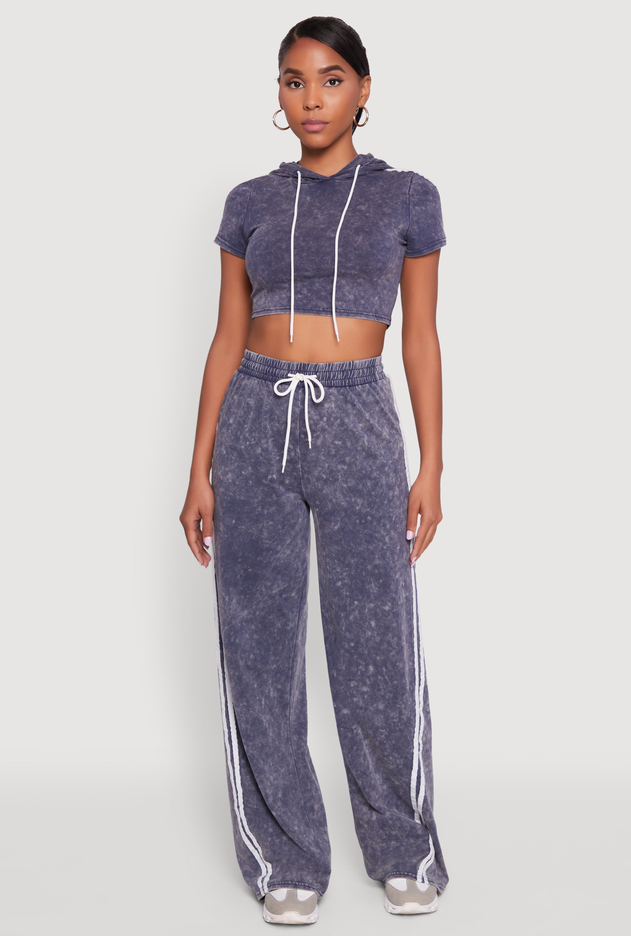 Daisy Mineral Wash Drawstring Waist Active Pants