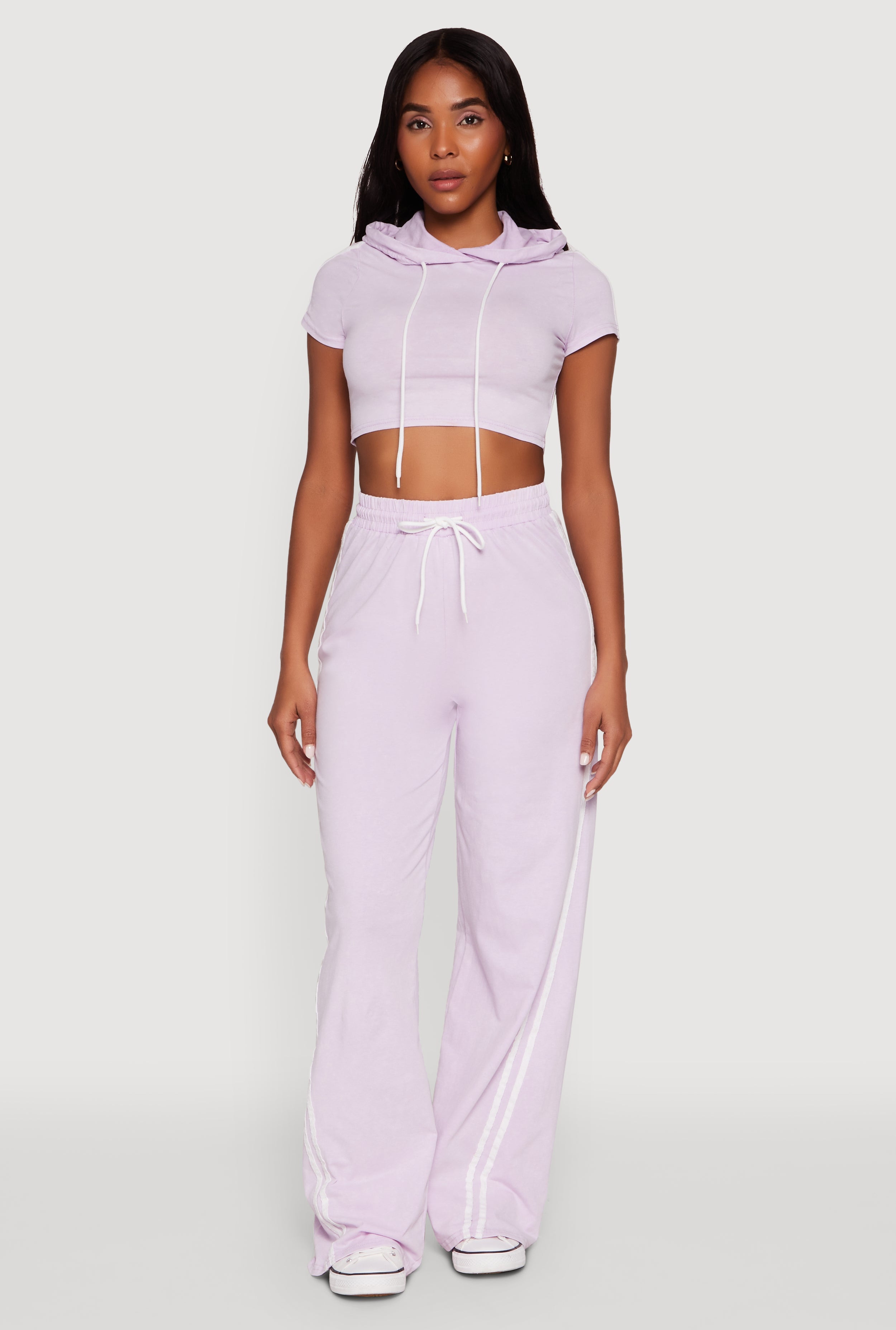 Daisy Mineral Wash Drawstring Waist Active Pants