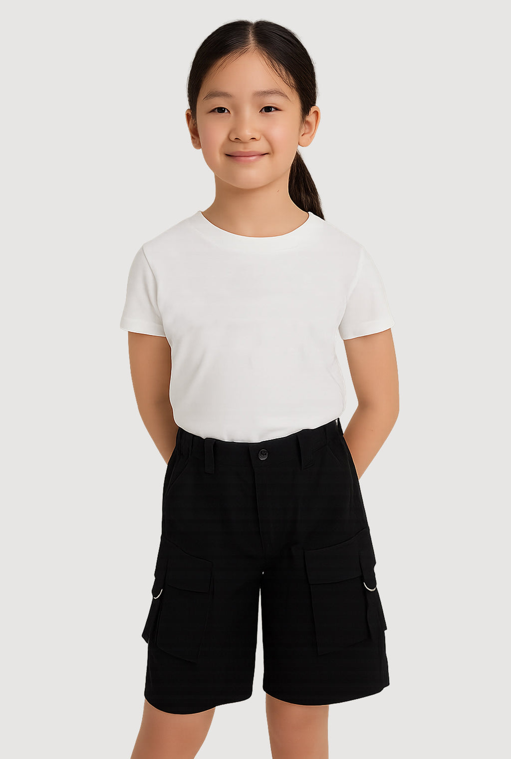 Girls Cargo Bermuda Shorts