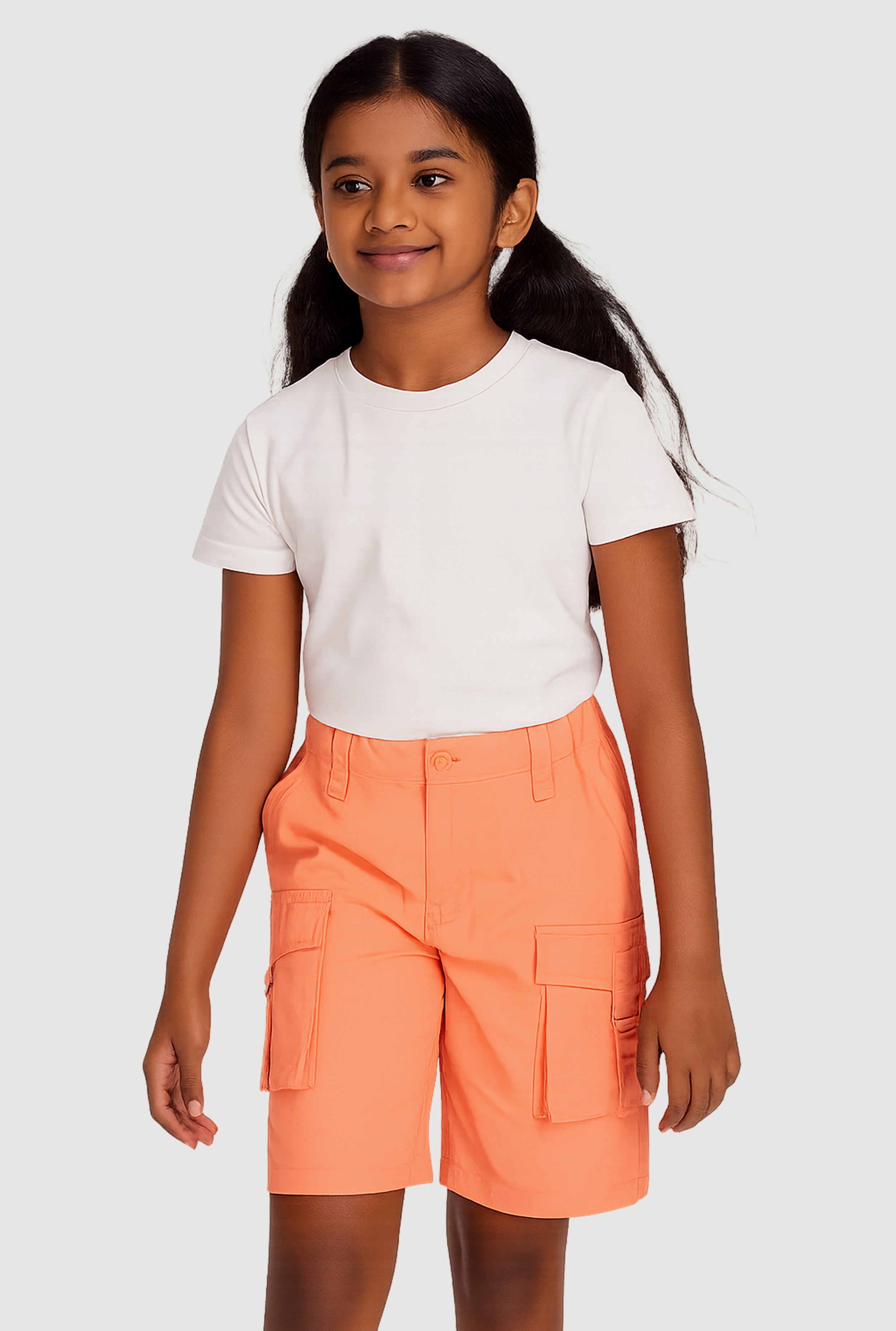 Girls Cargo Bermuda Shorts