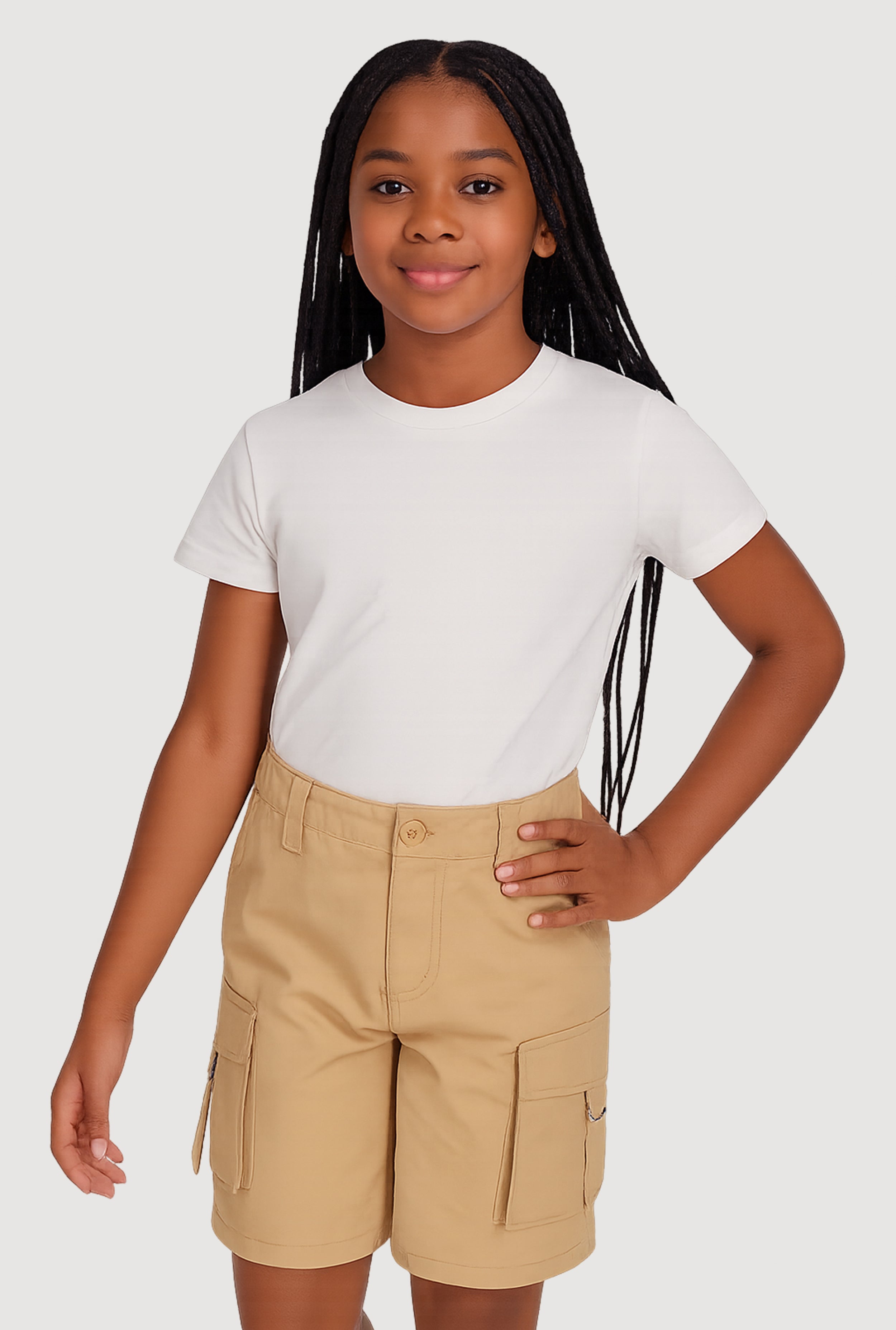 Girls Cargo Bermuda Shorts