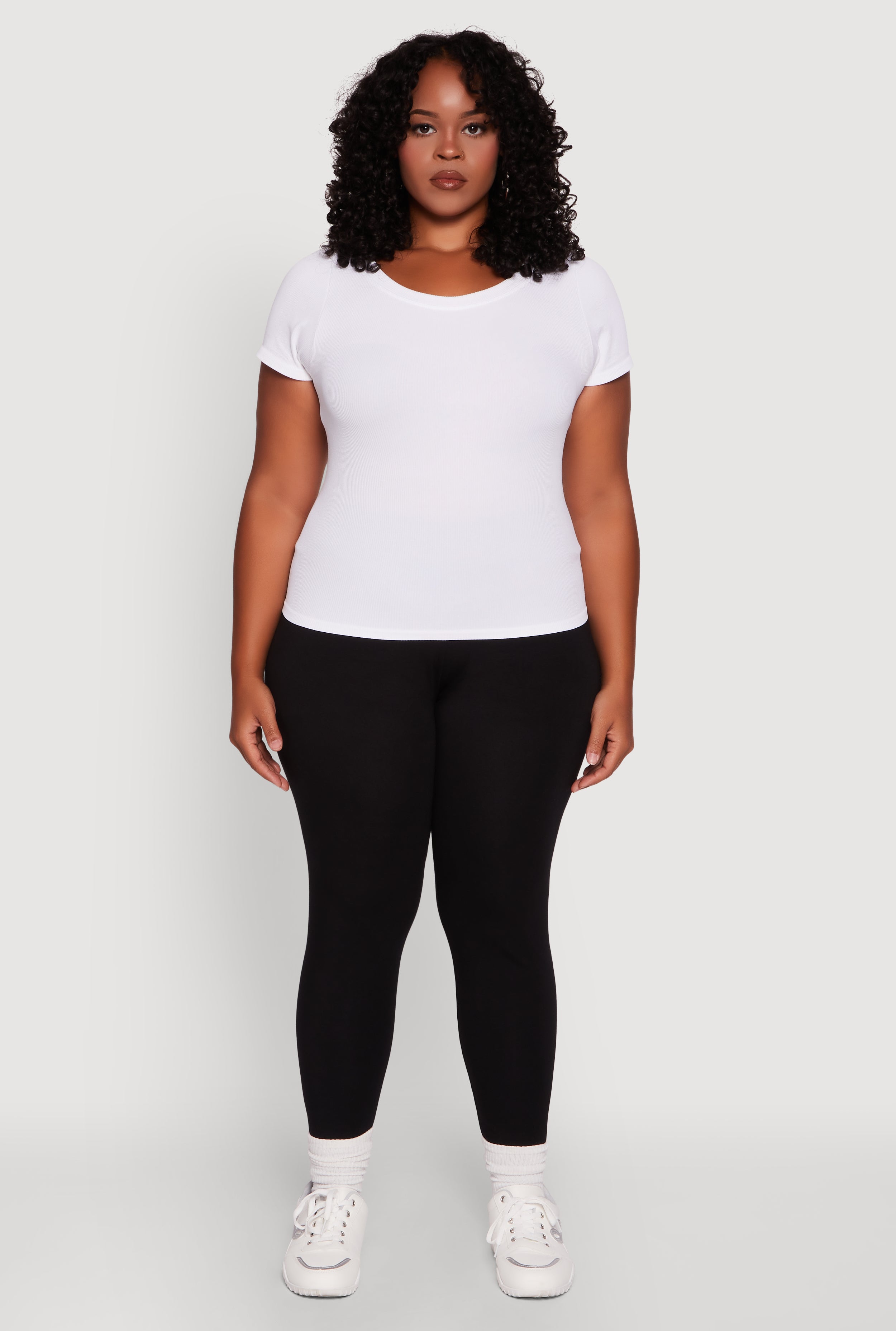 Plus Size Stylish High Waisted Leggings