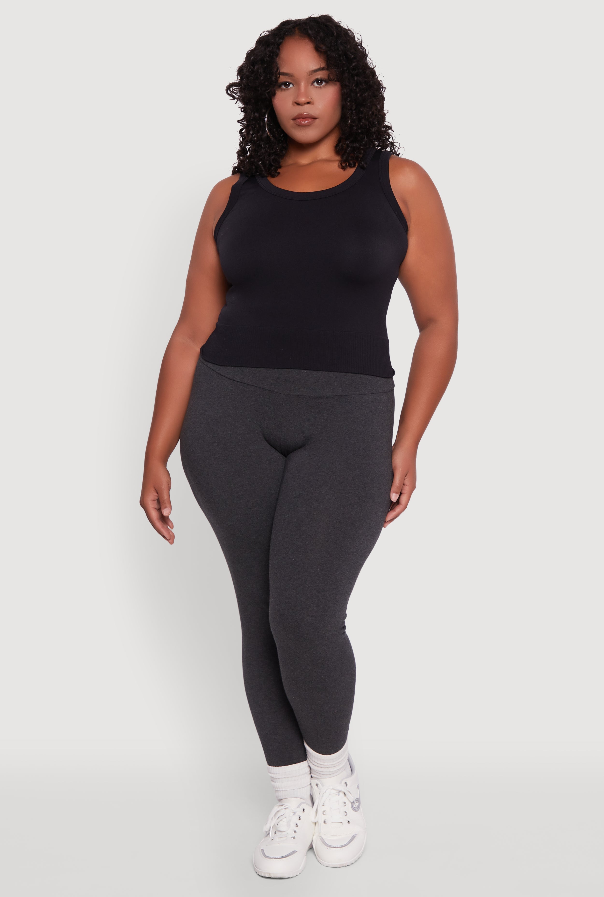 Plus Size Stylish High Waisted Leggings