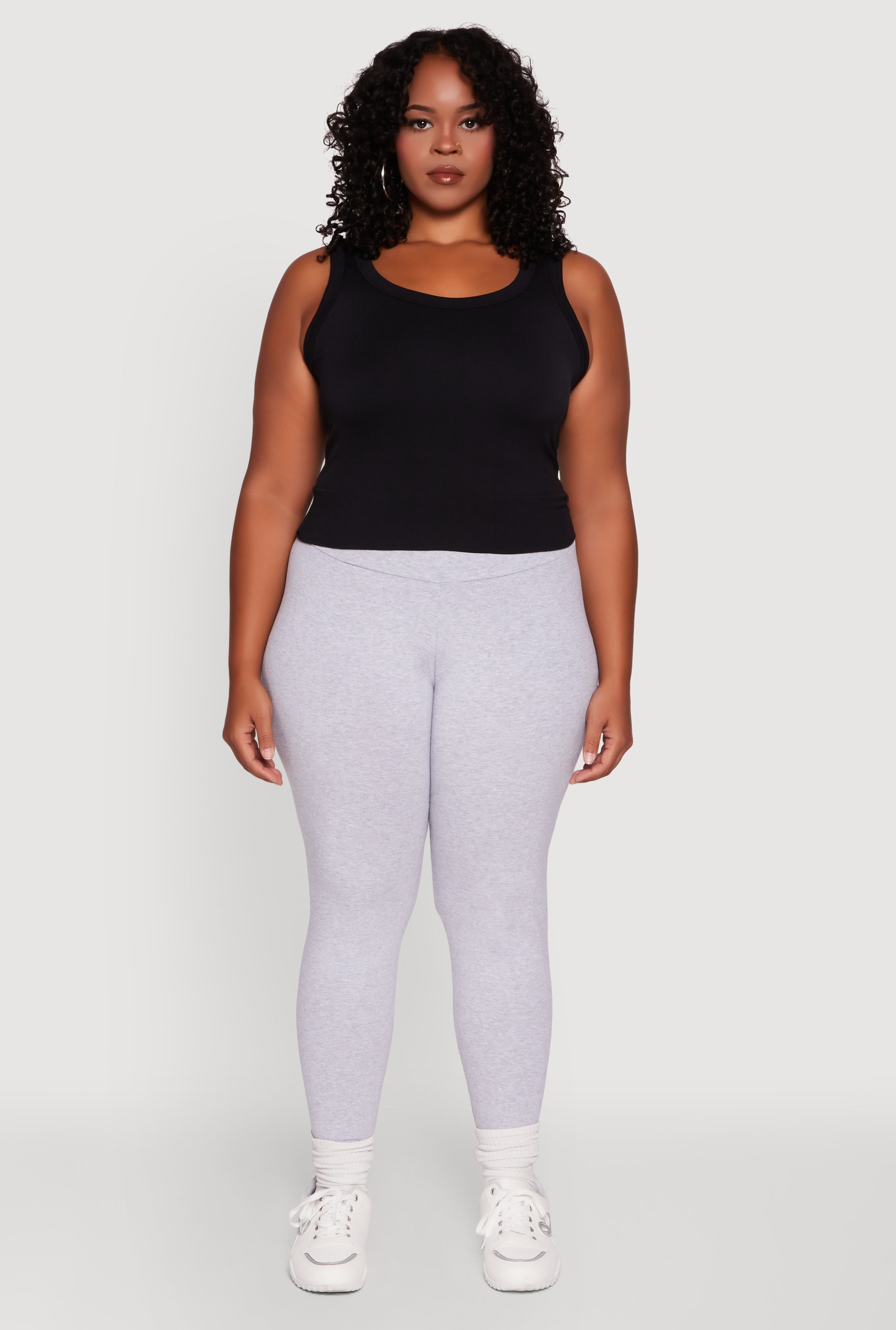 Plus Size Stylish High Waisted Leggings