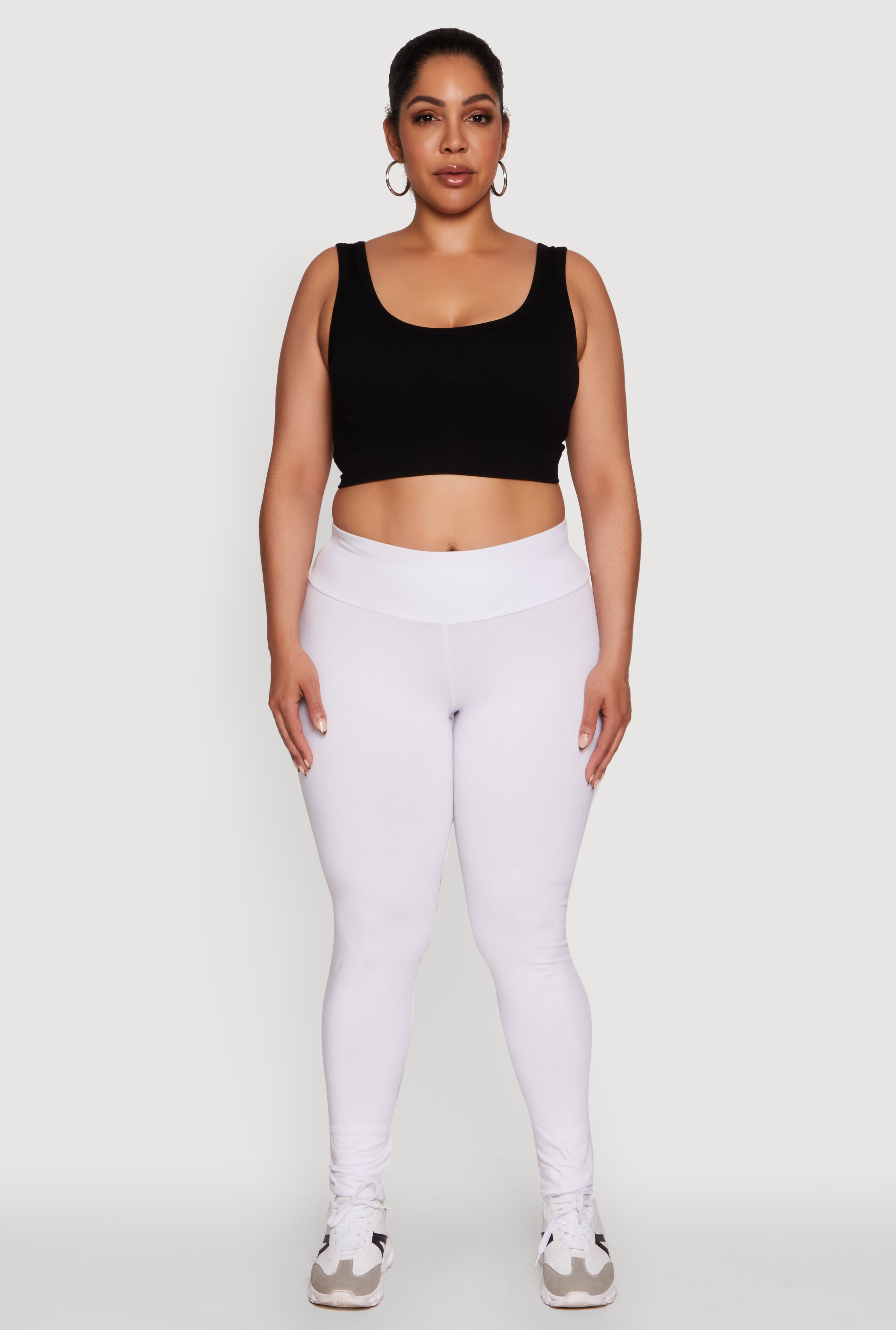 Plus Size Stylish High Waisted Leggings