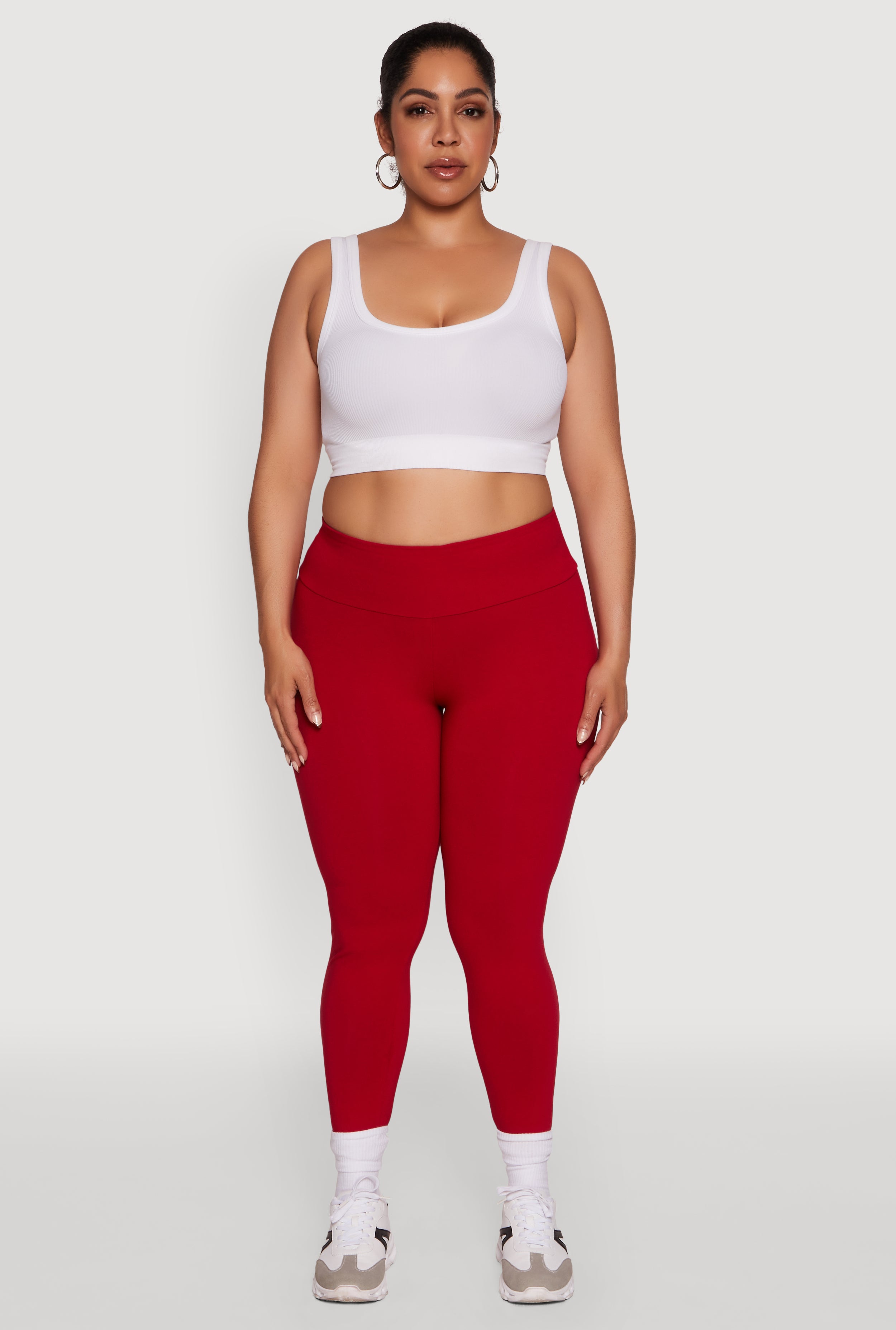 Plus Size Stylish High Waisted Leggings