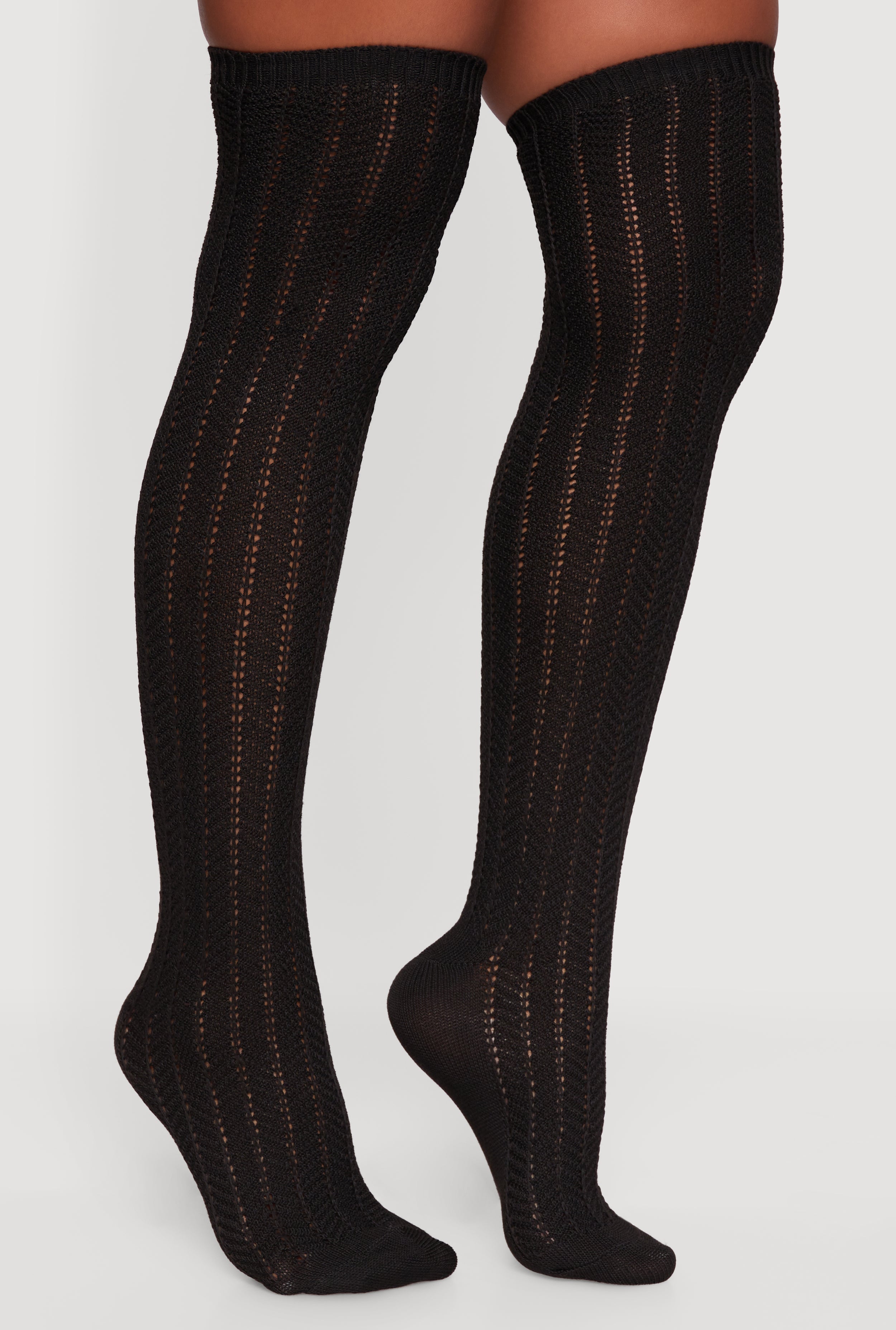 Pointelle Over the Knee Socks Size 9-11
