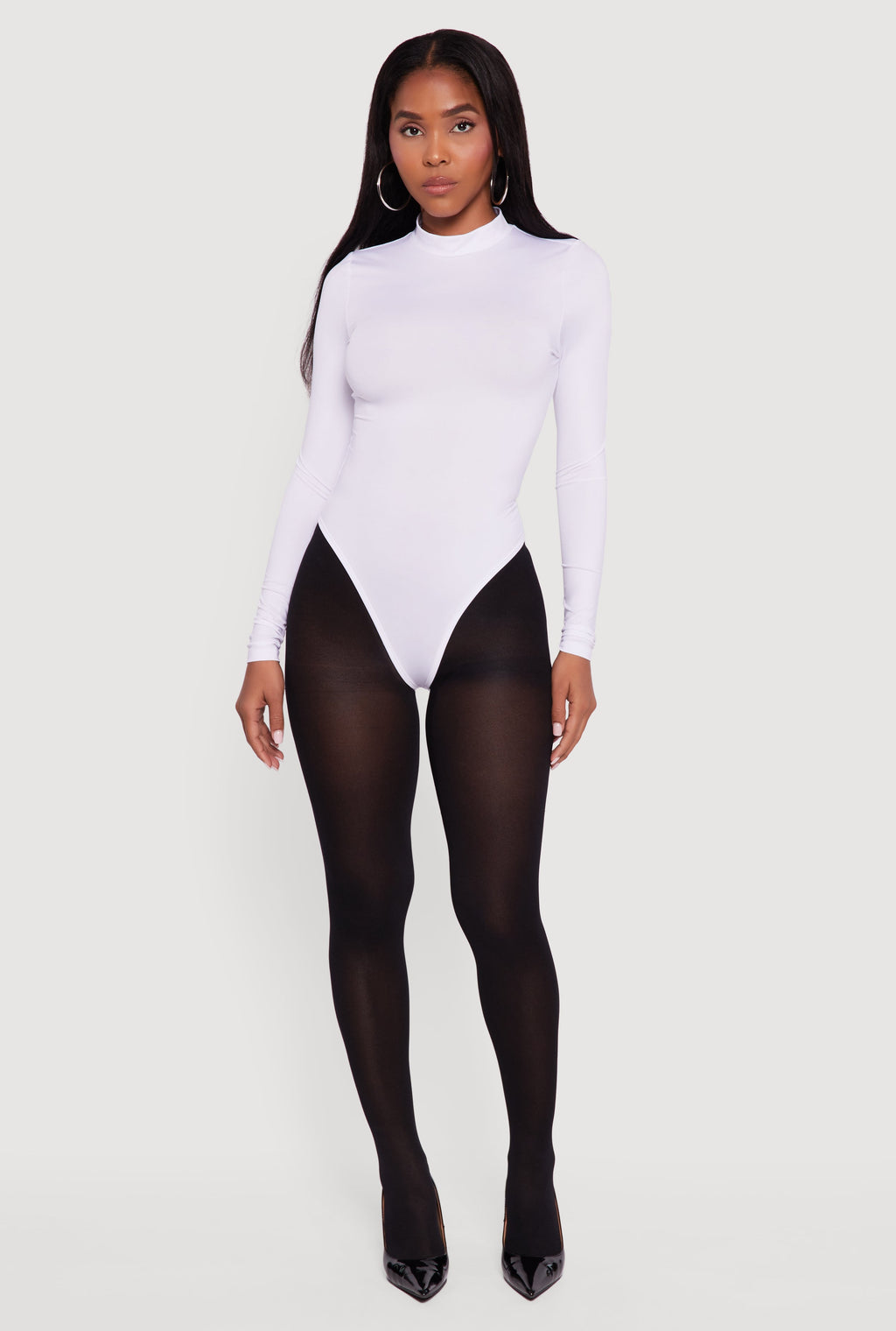 Long Sleeve Mock Neck Bodysuit