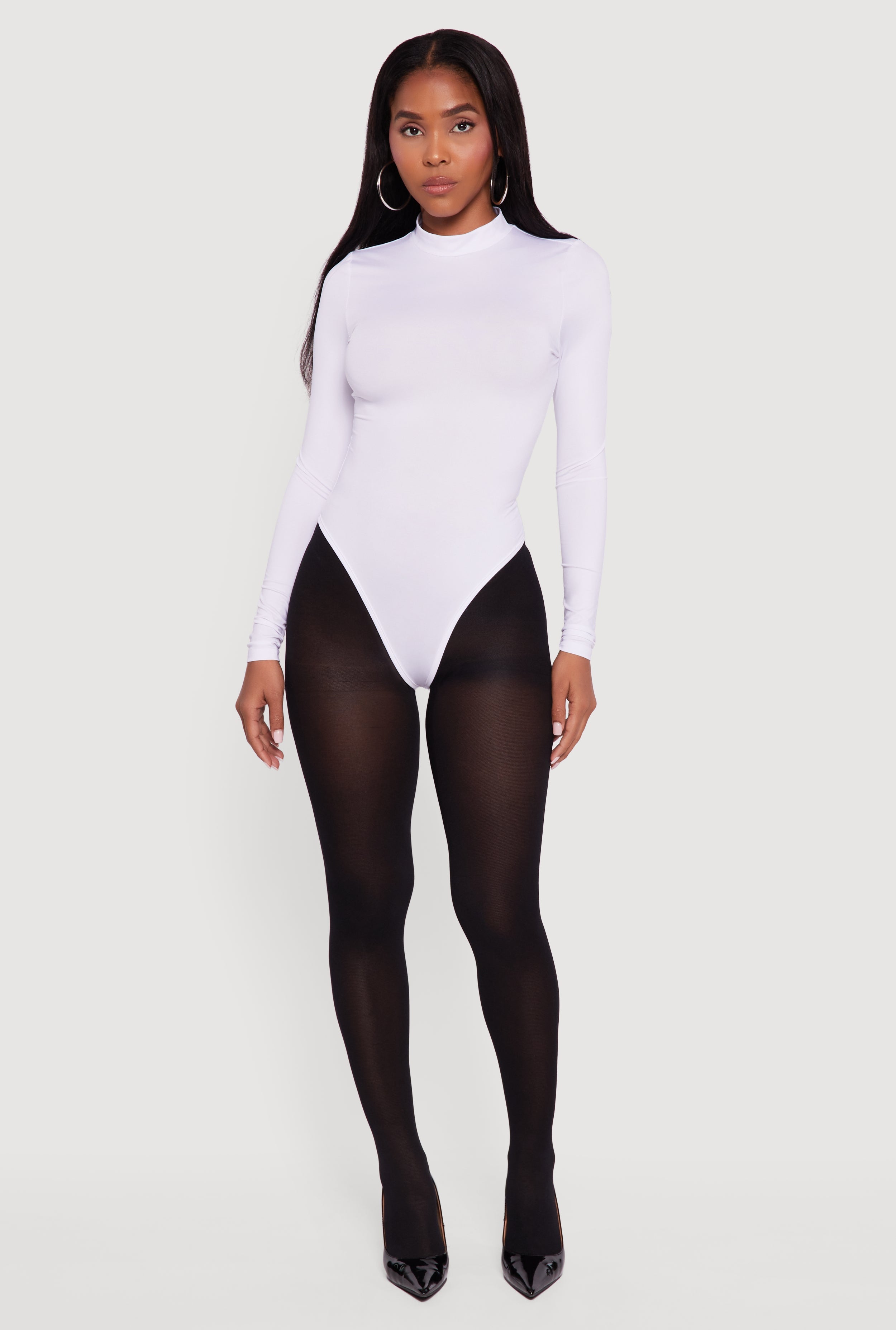 Long Sleeve Mock Neck Bodysuit