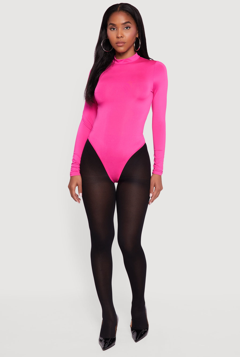 Long Sleeve Mock Neck Bodysuit