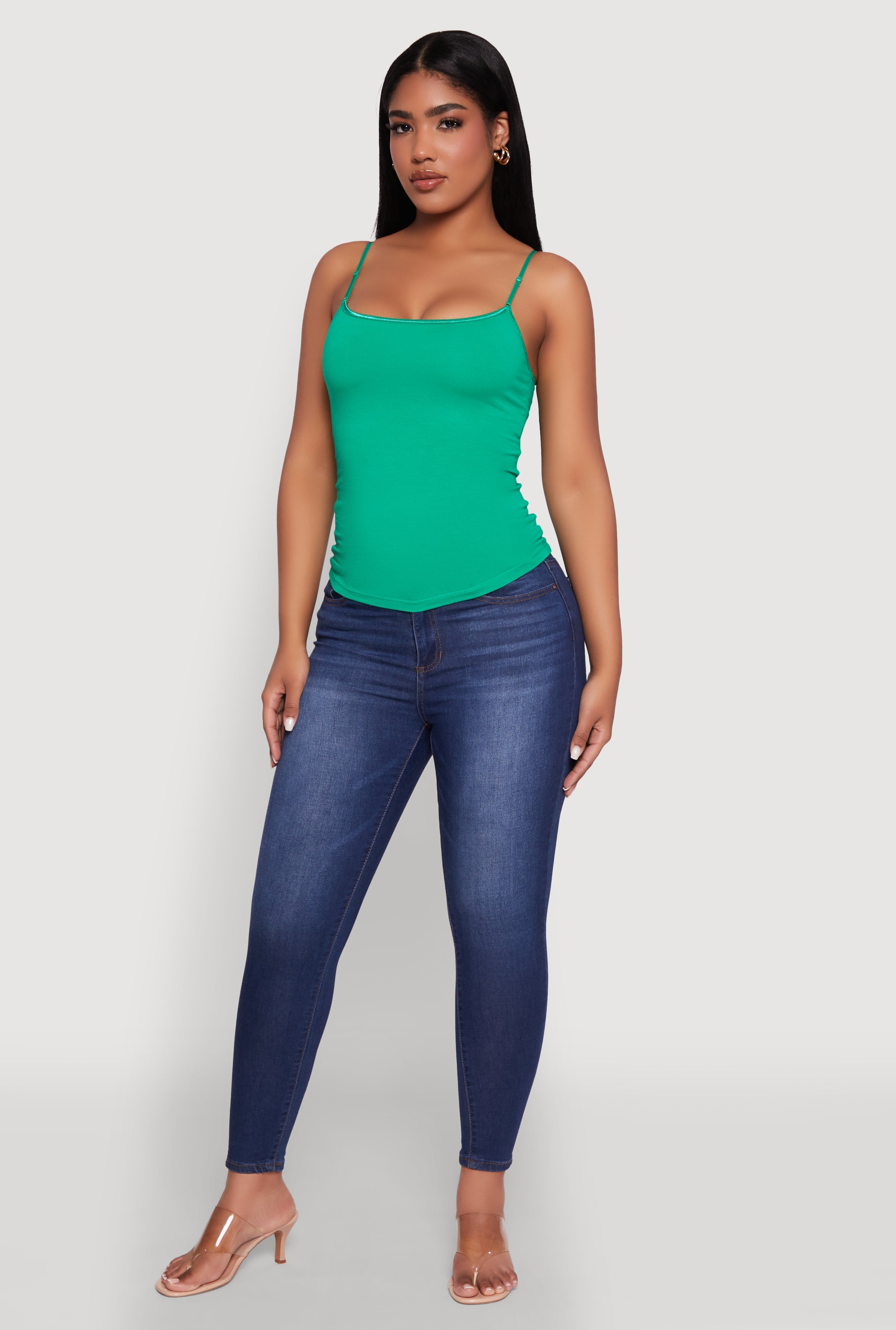Scoop Neck Shelf Bra Cami