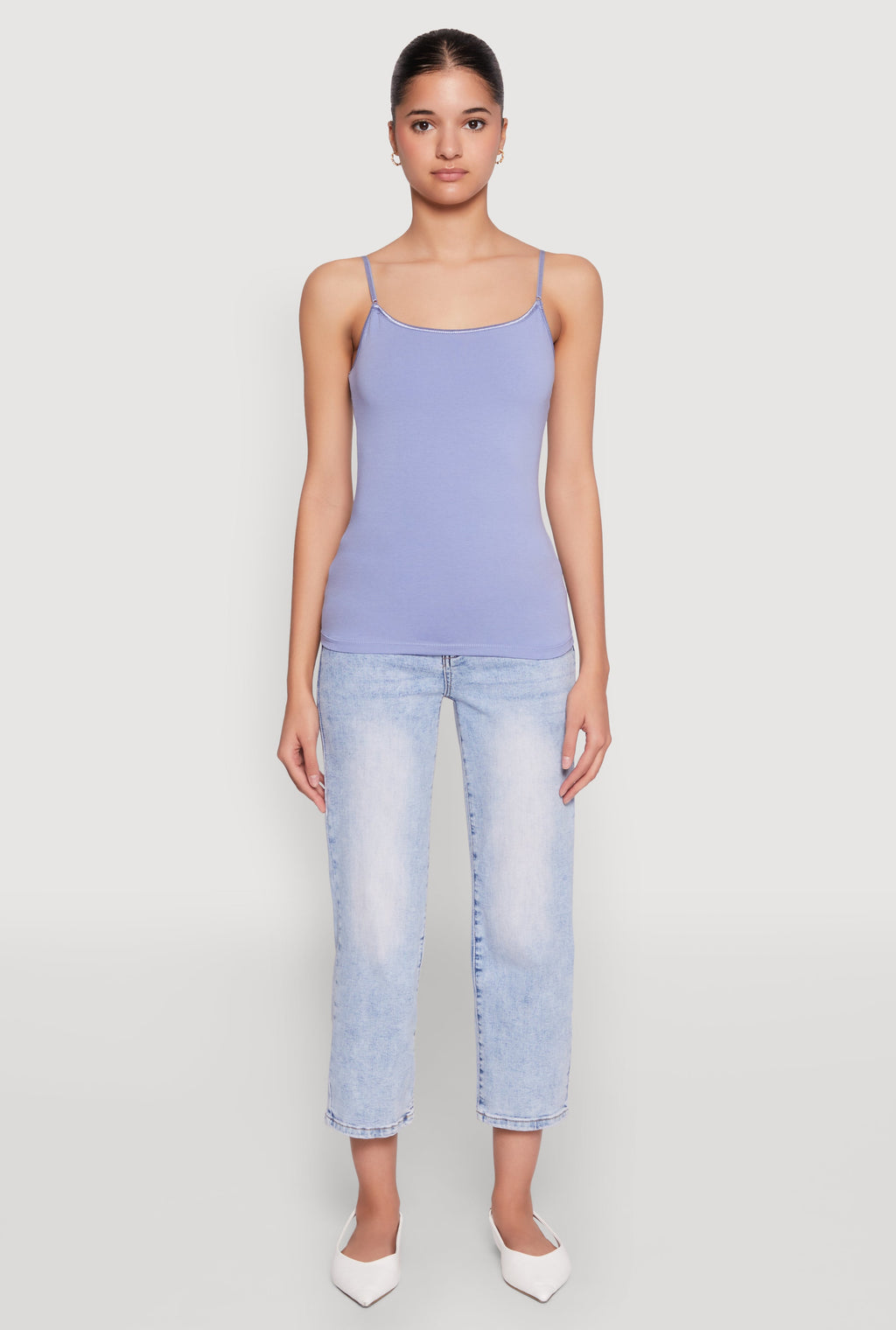 Scoop Neck Shelf Bra Cami