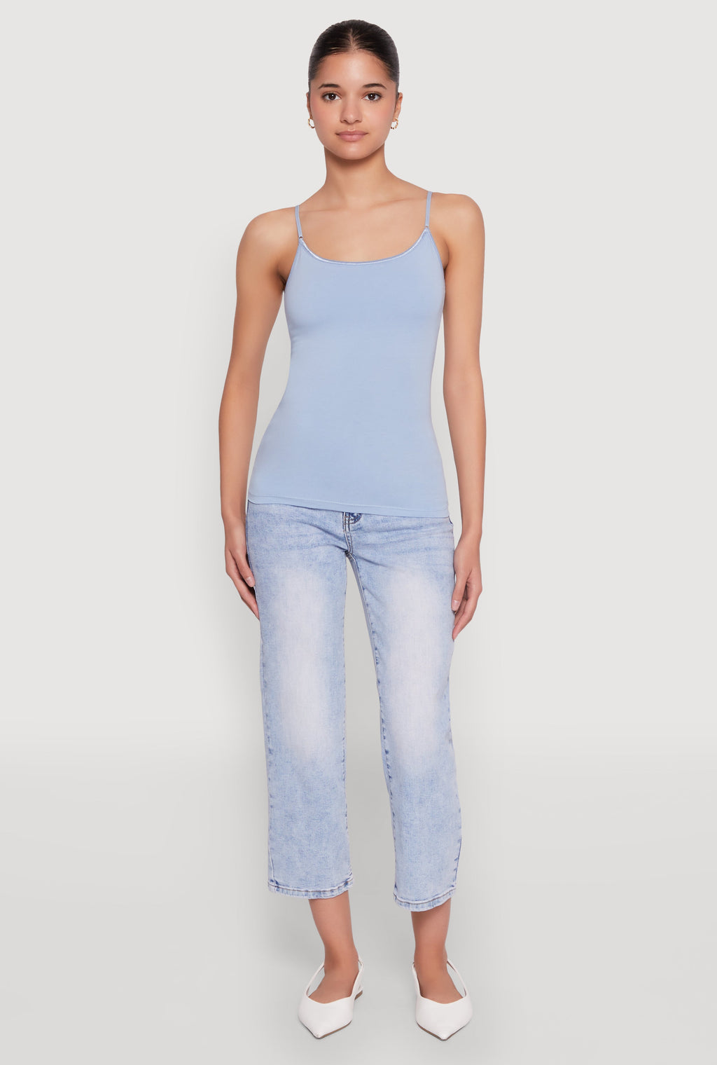 Scoop Neck Shelf Bra Cami
