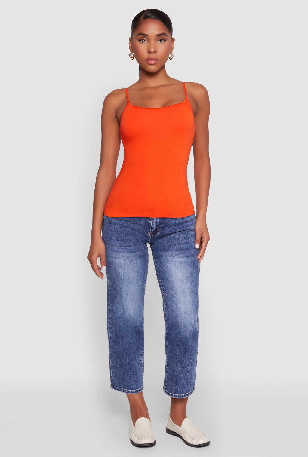 Scoop Neck Shelf Bra Cami