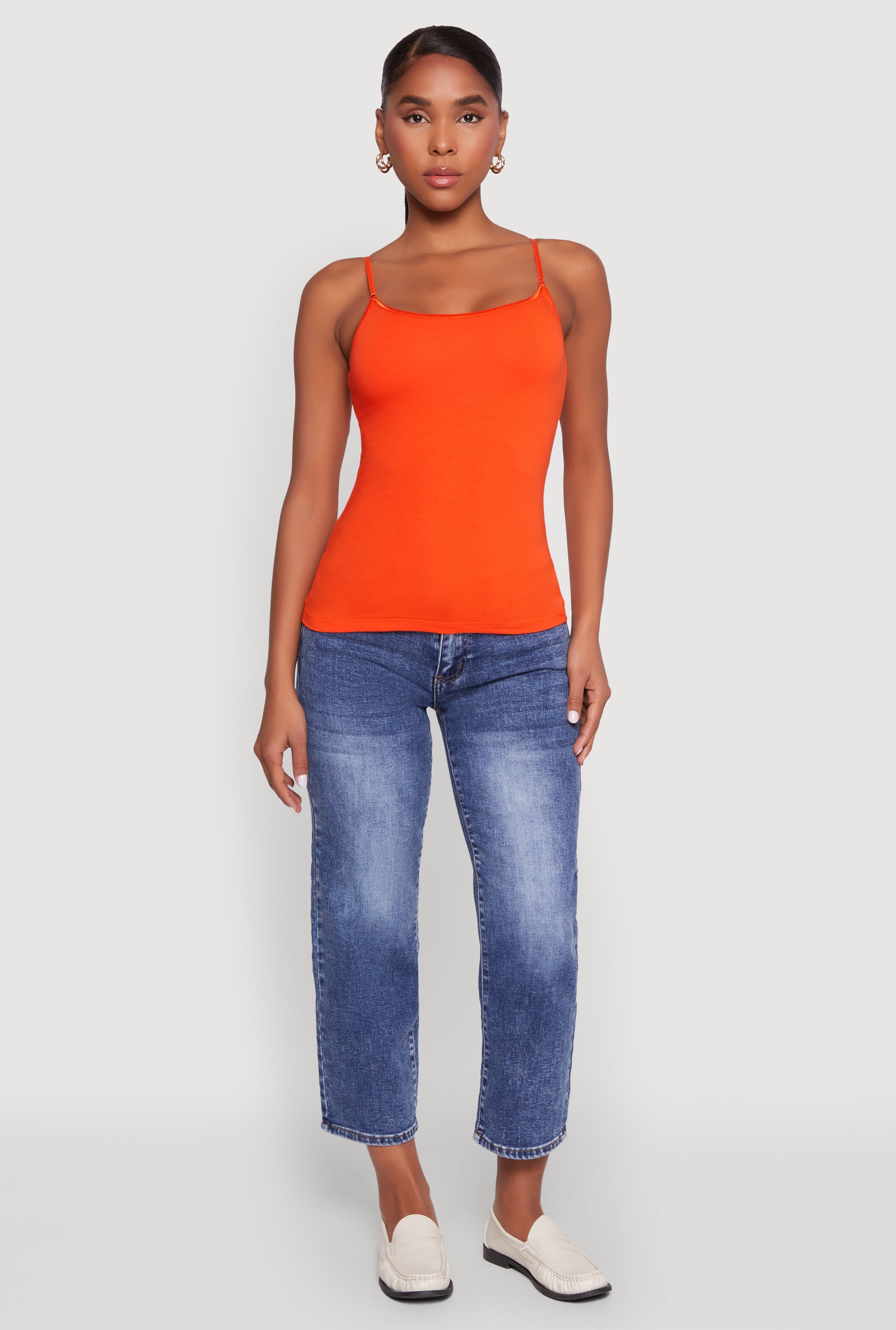 Scoop Neck Shelf Bra Cami