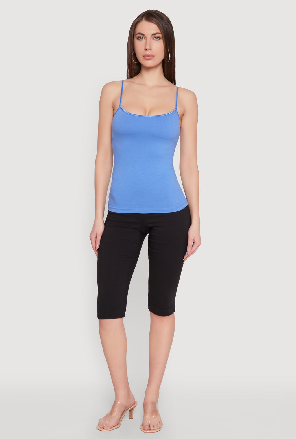 Scoop Neck Shelf Bra Cami
