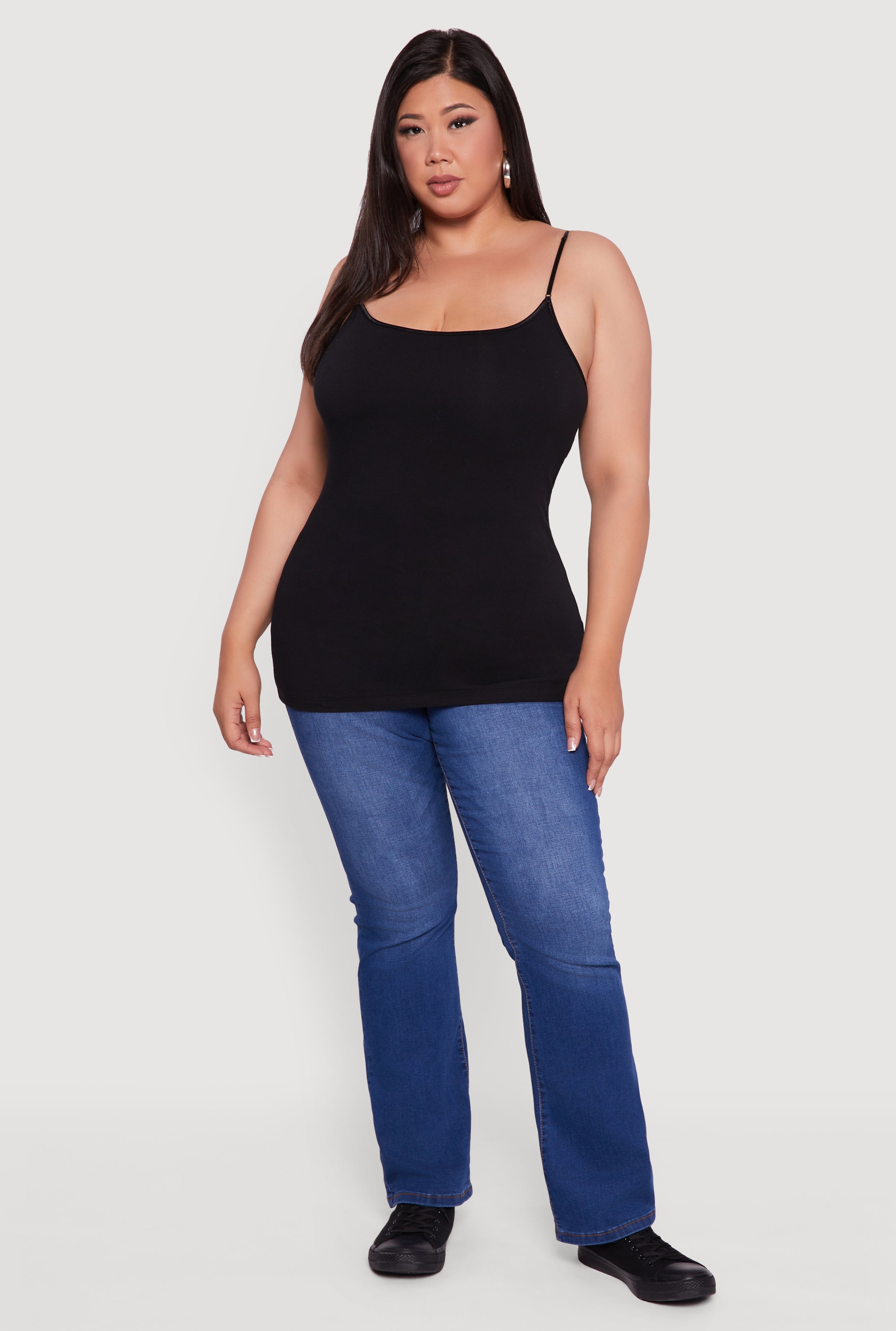 Plus Size Basic Shelf Bra Cami