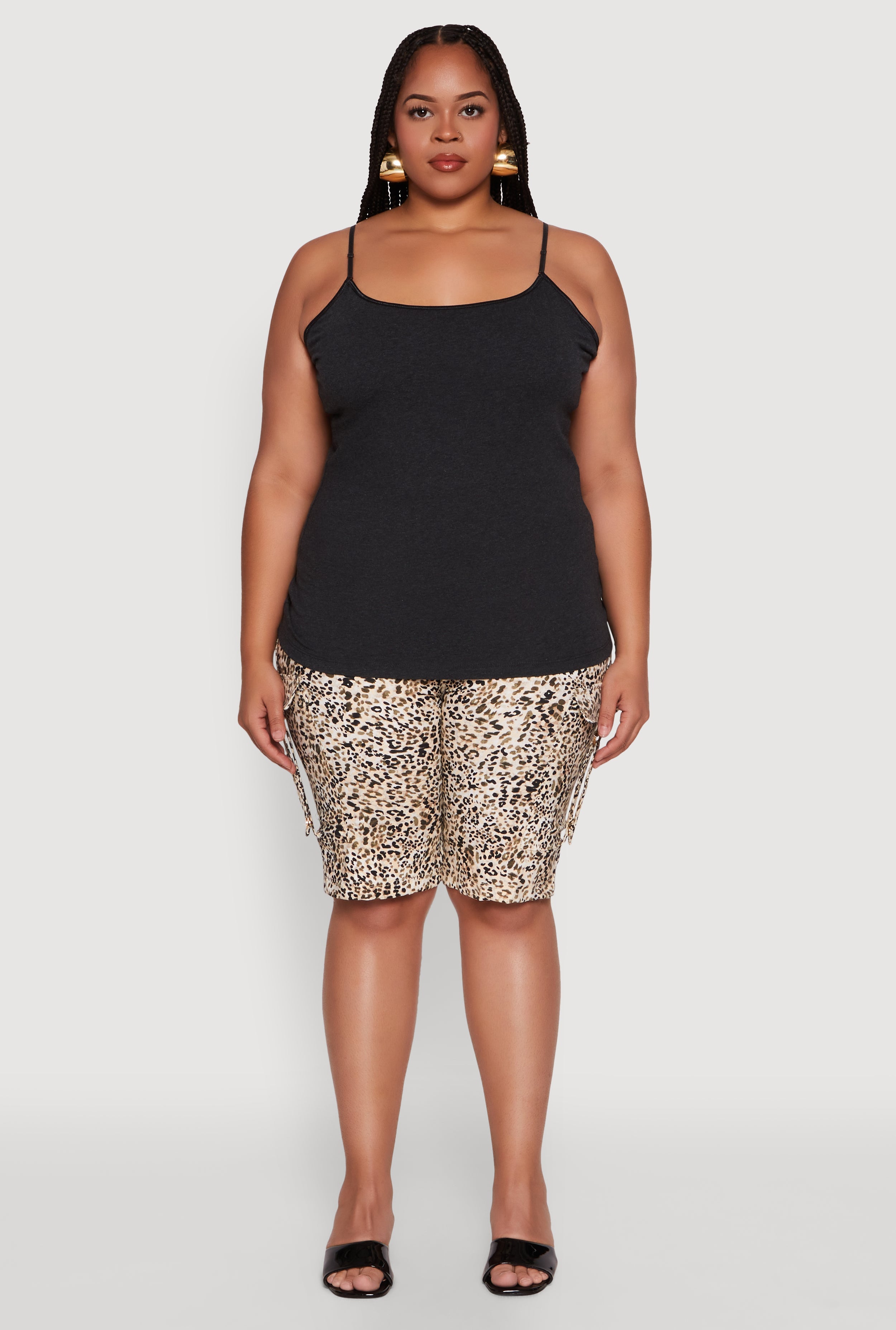Plus Size Basic Shelf Bra Cami