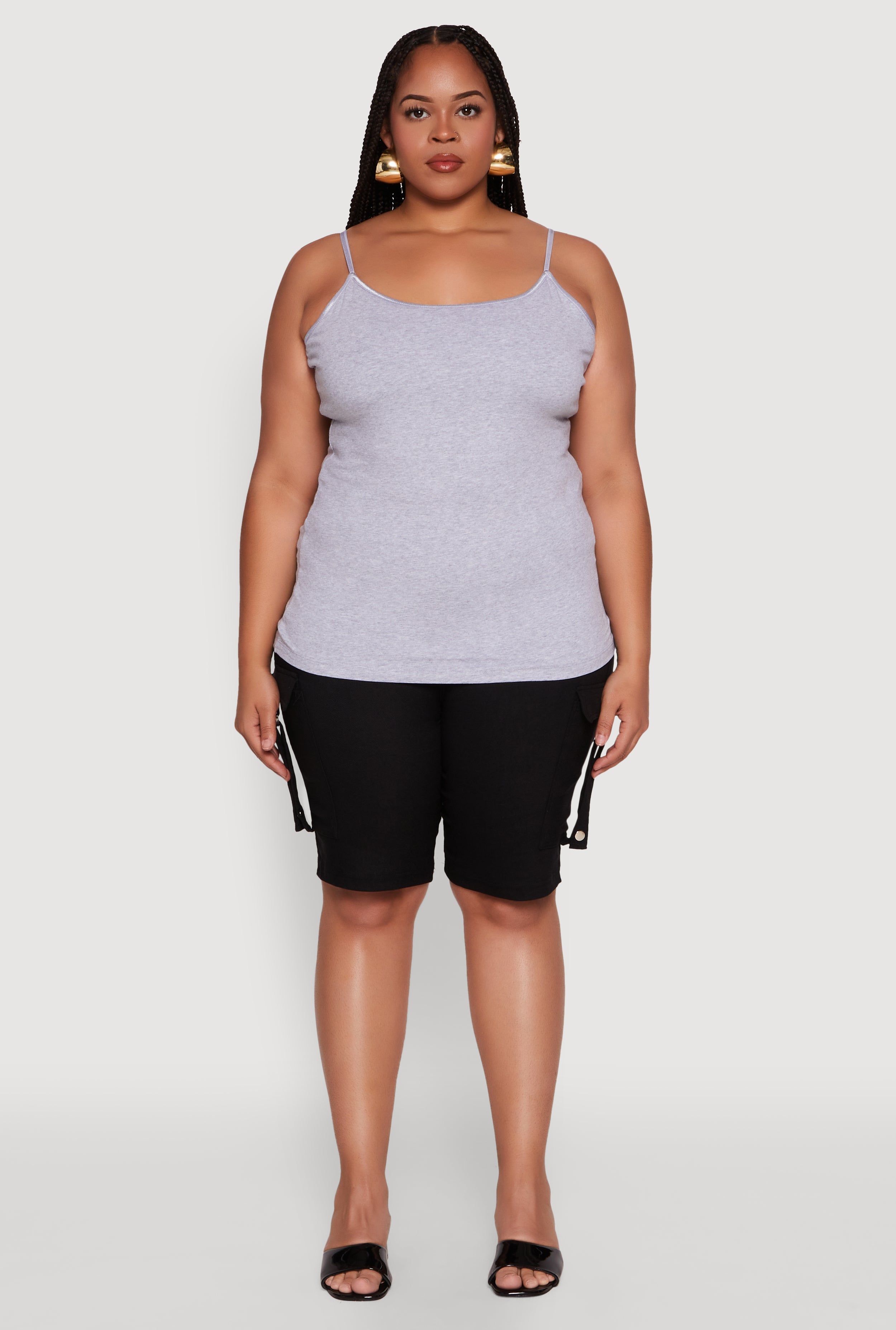 Plus Size Basic Shelf Bra Cami