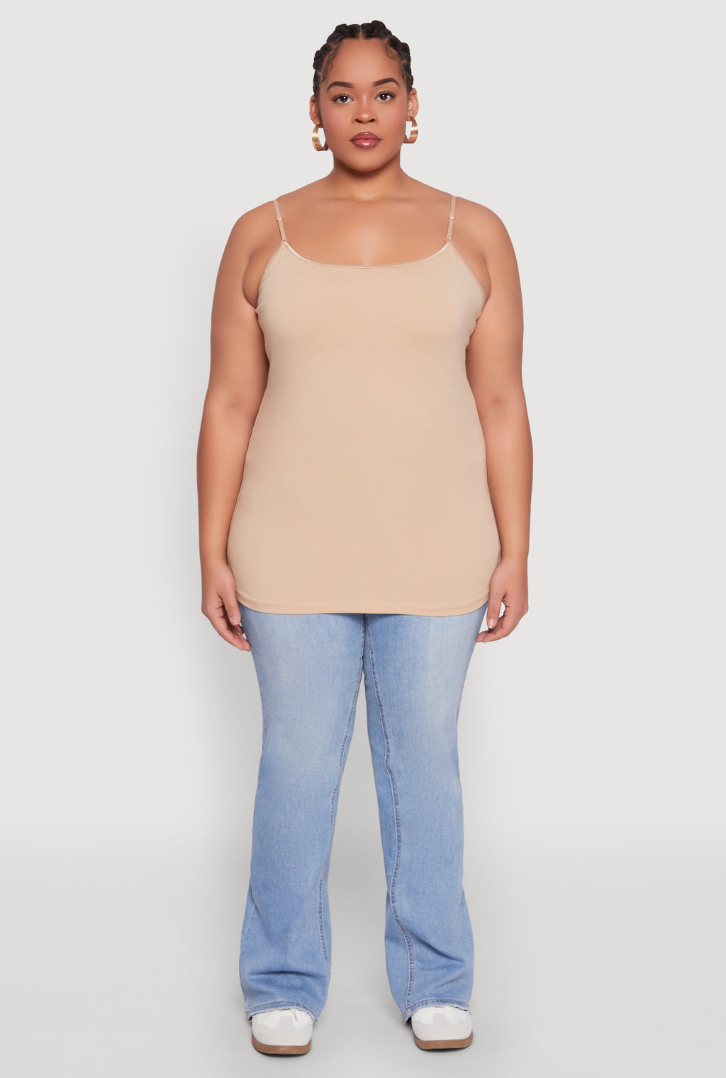 Plus Size Basic Shelf Bra Cami