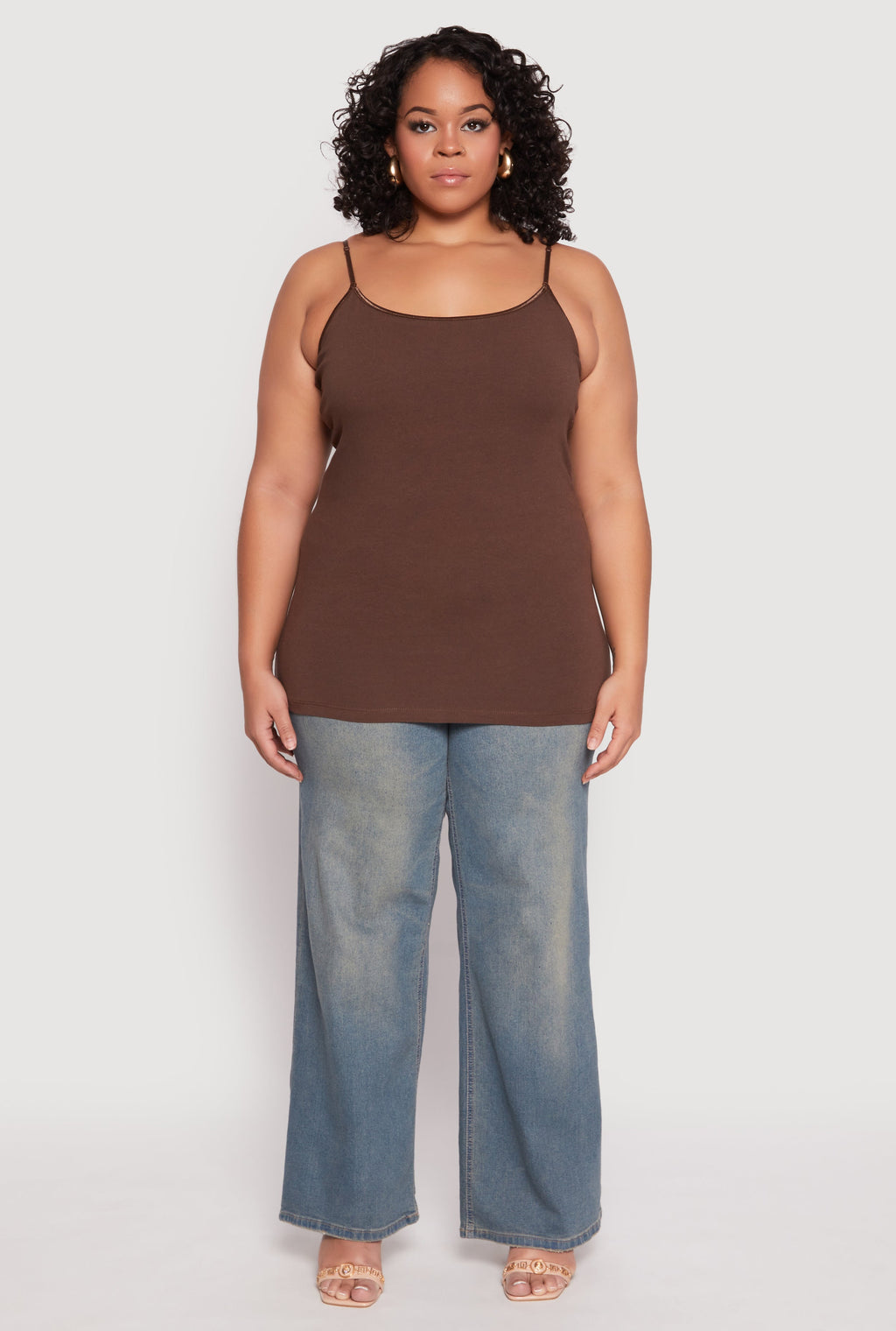 Plus Size Basic Shelf Bra Cami