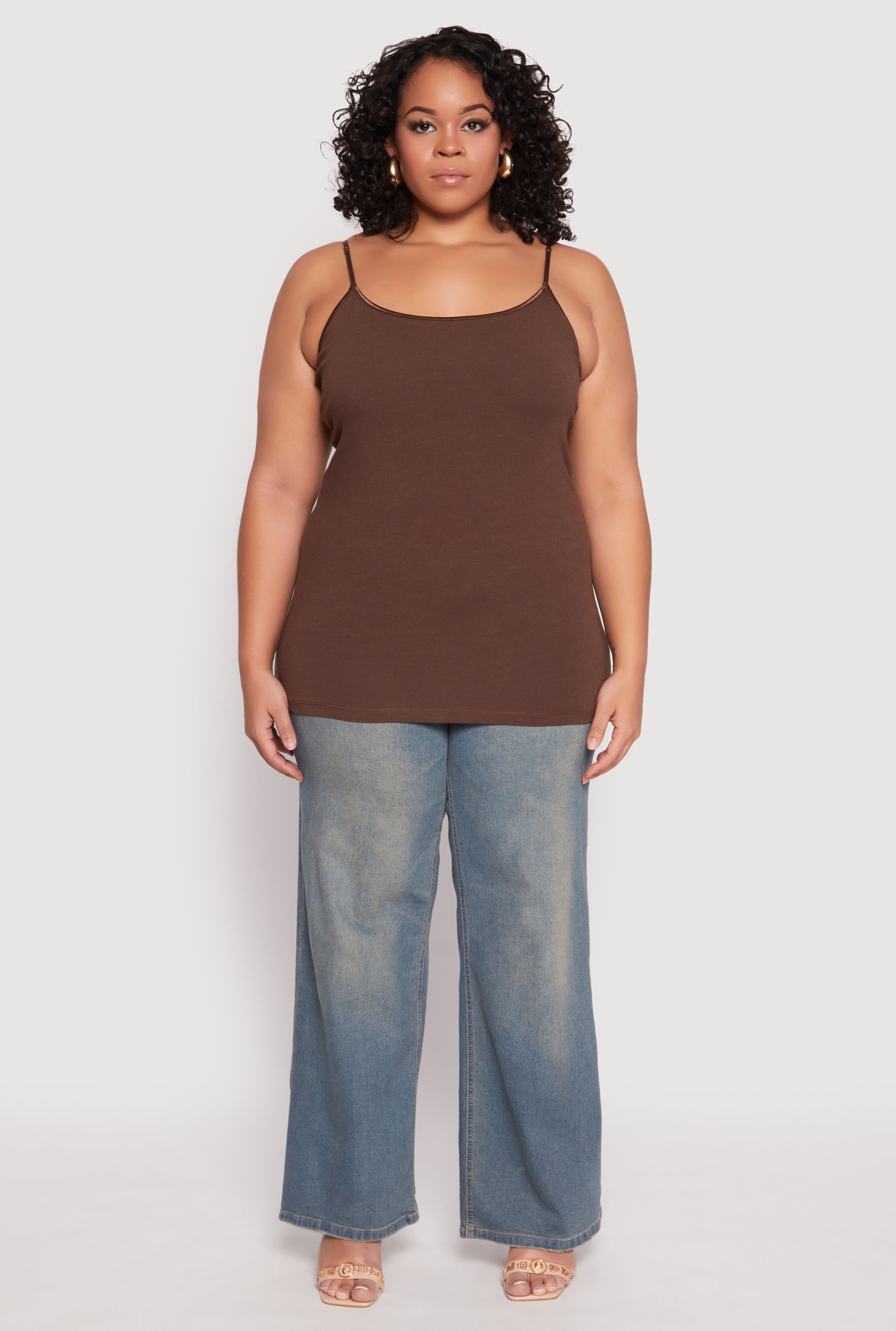 Plus Size Basic Shelf Bra Cami
