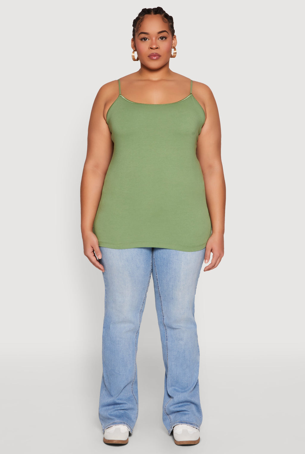 Plus Size Basic Shelf Bra Cami