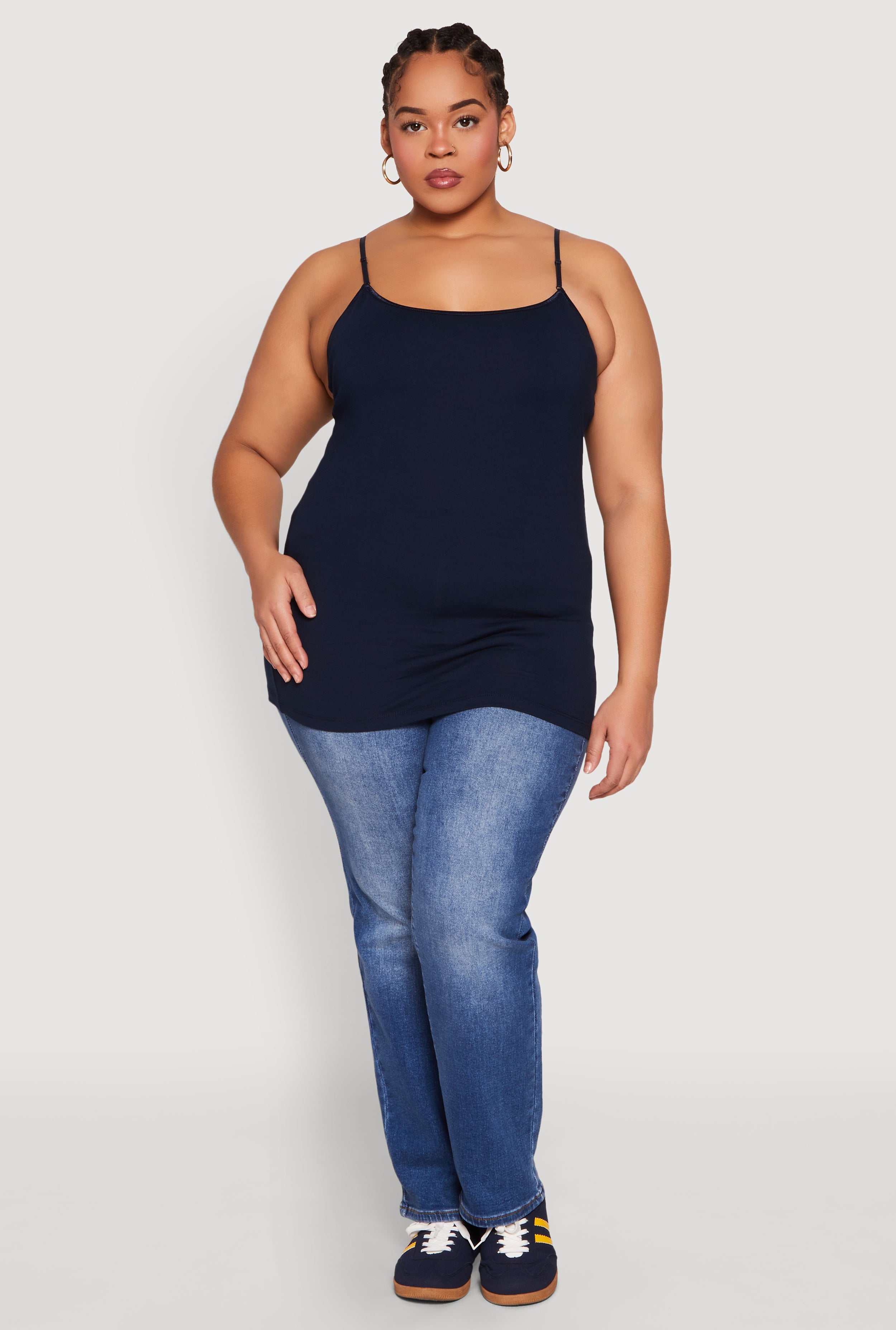 Plus Size Basic Shelf Bra Cami