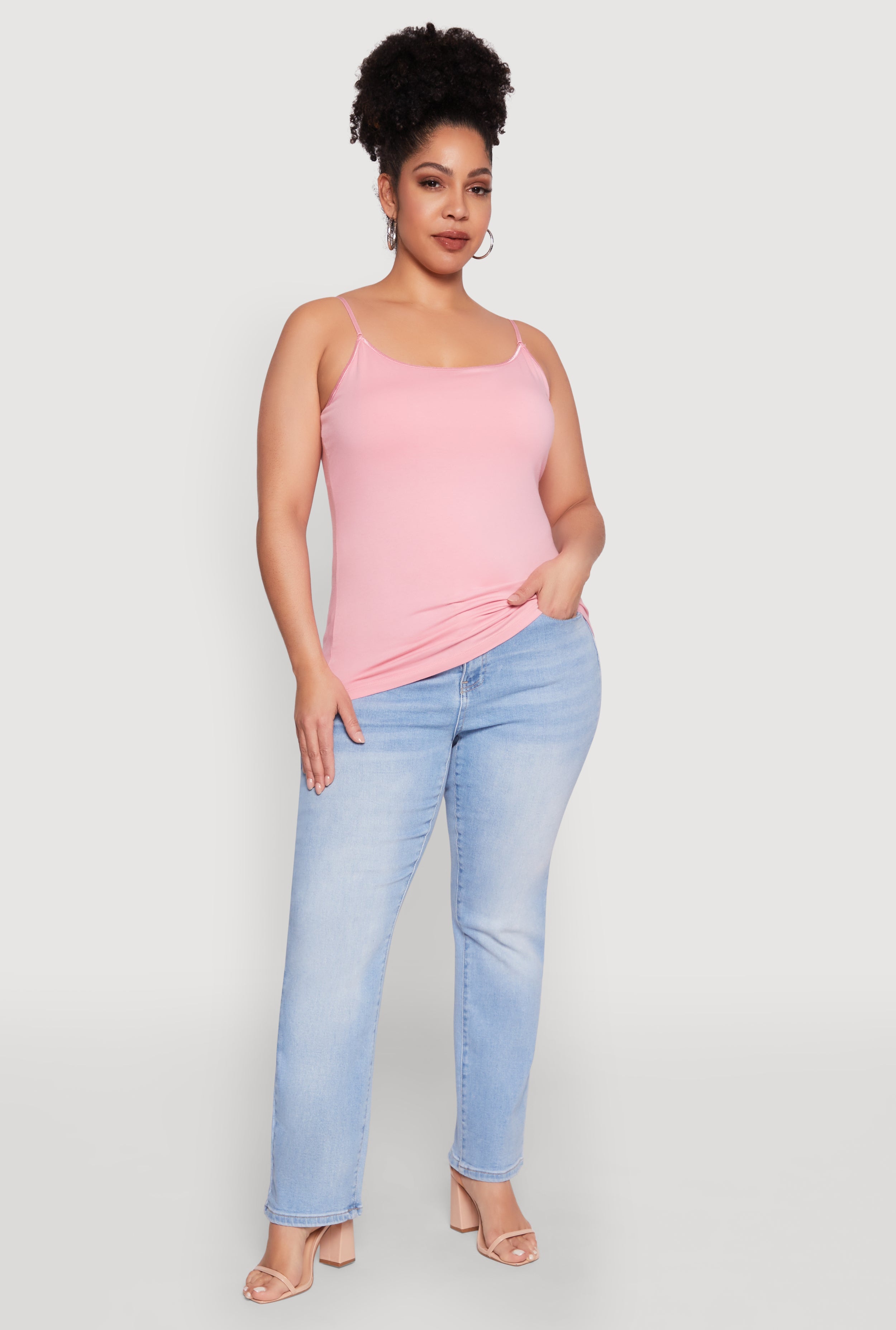 Plus Size Basic Shelf Bra Cami