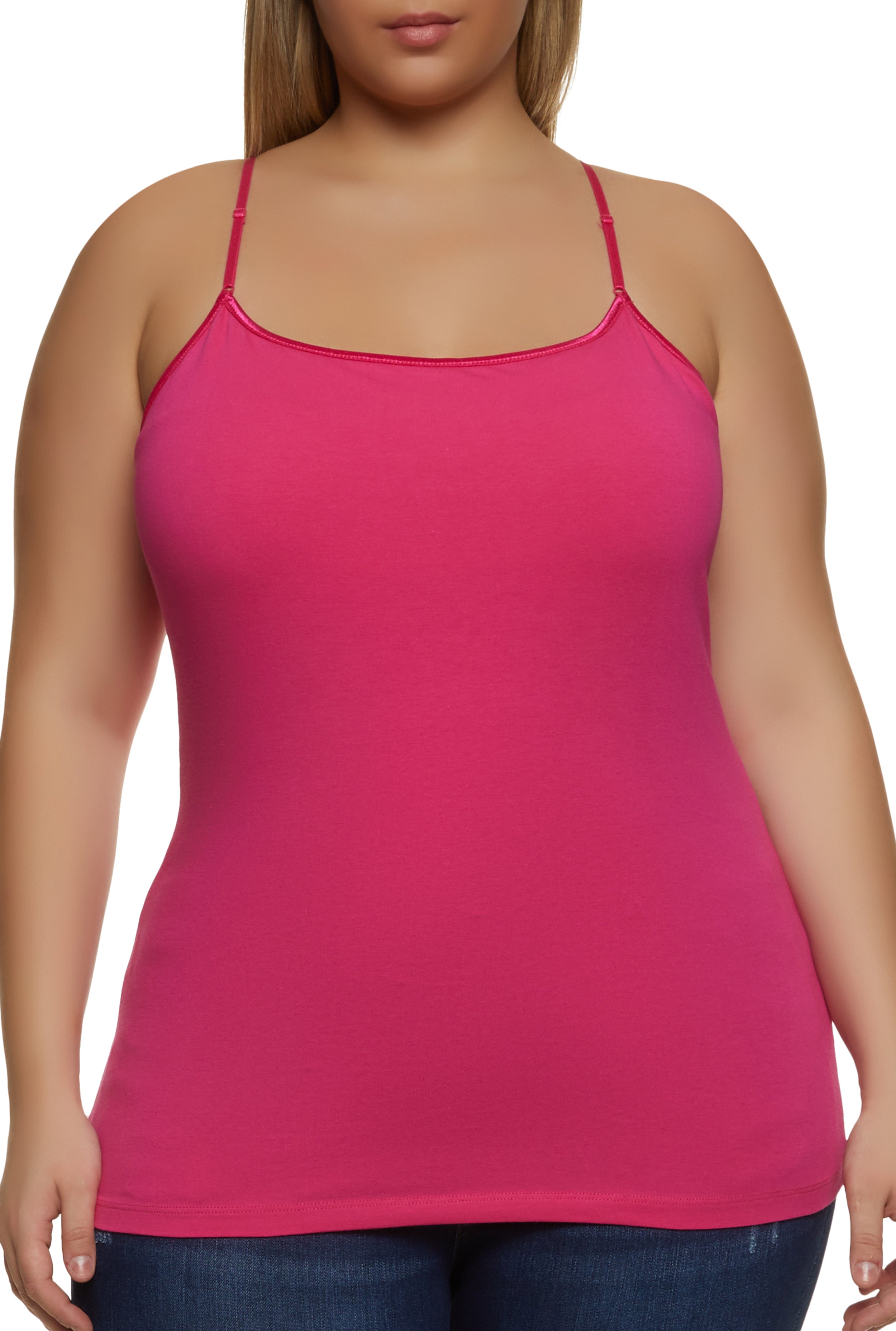 Plus Size Basic Shelf Bra Cami
