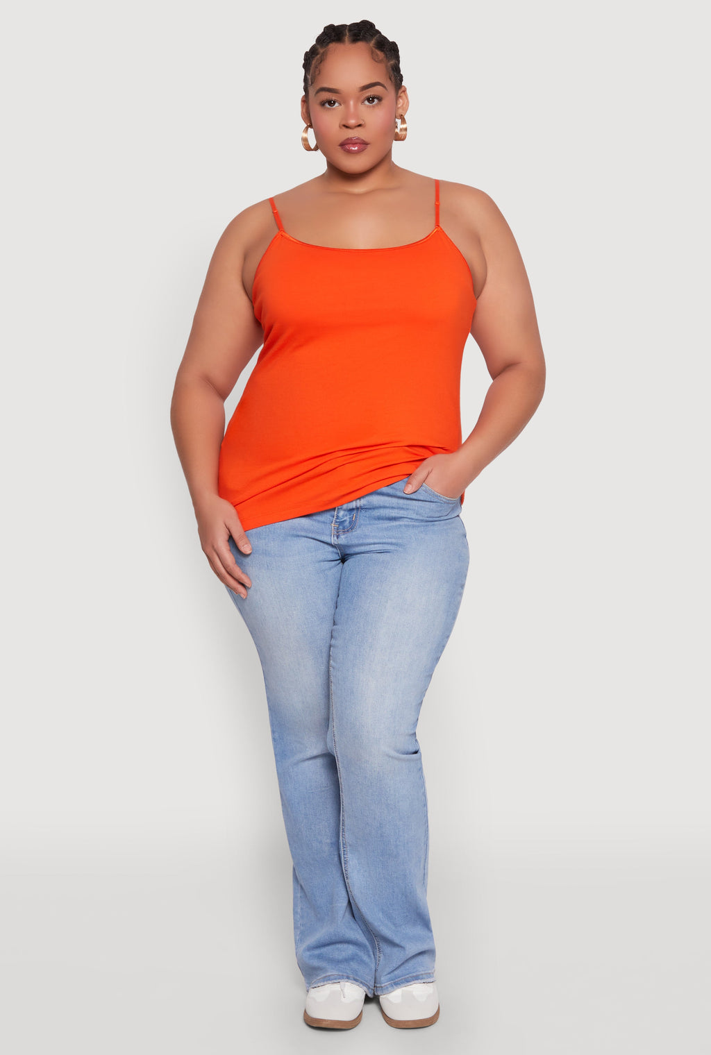 Plus Size Basic Shelf Bra Cami