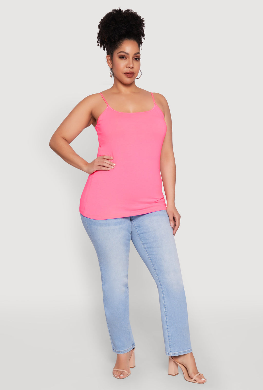 Plus Size Basic Shelf Bra Cami