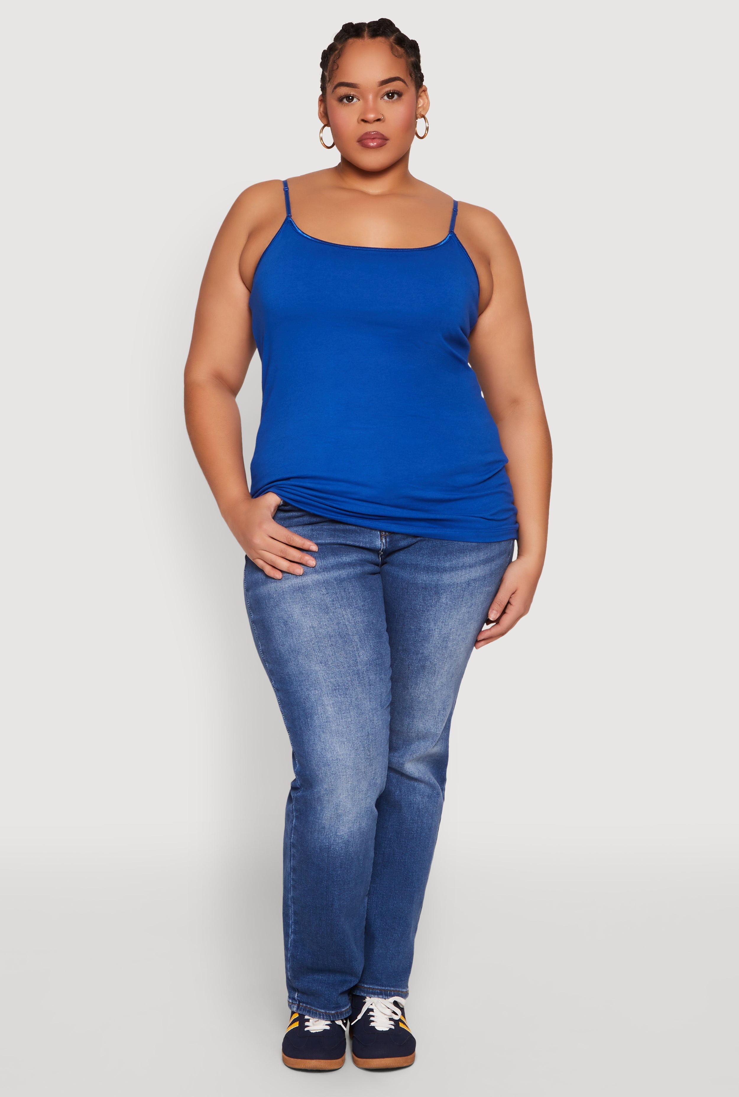 Plus Size Basic Shelf Bra Cami