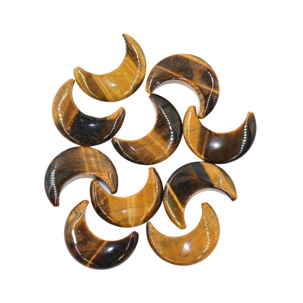 Tigers Eye Mini Half Moon