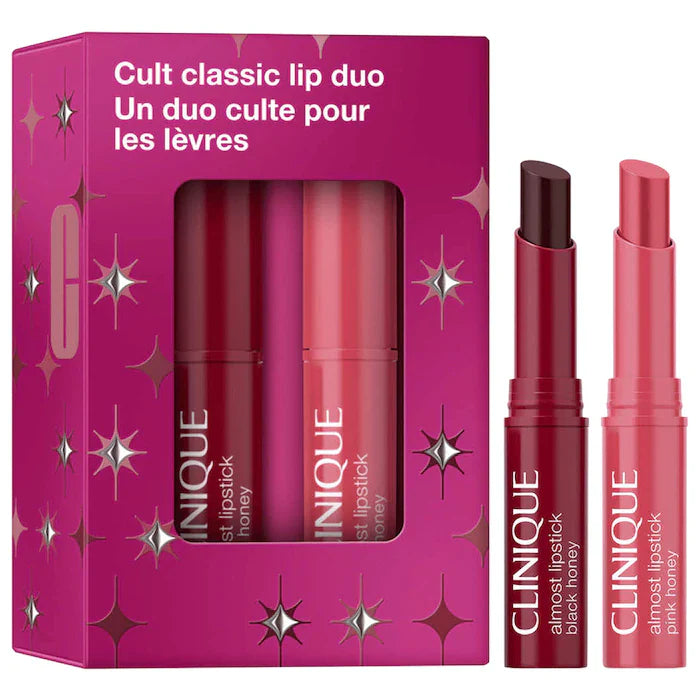 Mini Cult Classic Pink & Black Honey Lip Gift Set